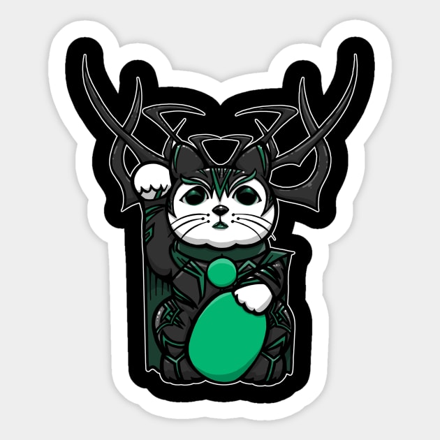 Hela Lucky cat Sticker by yayzus